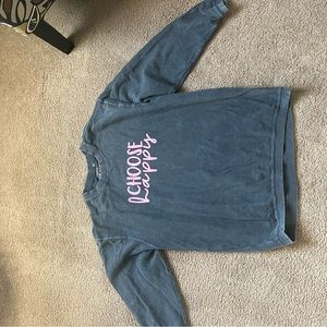 Waffle sweatshirt choose happy size XL